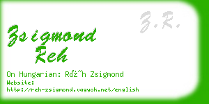 zsigmond reh business card